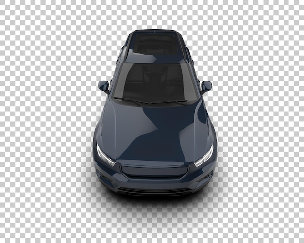 Realista SUV aislado en el fondo ilustración de renderización 3D