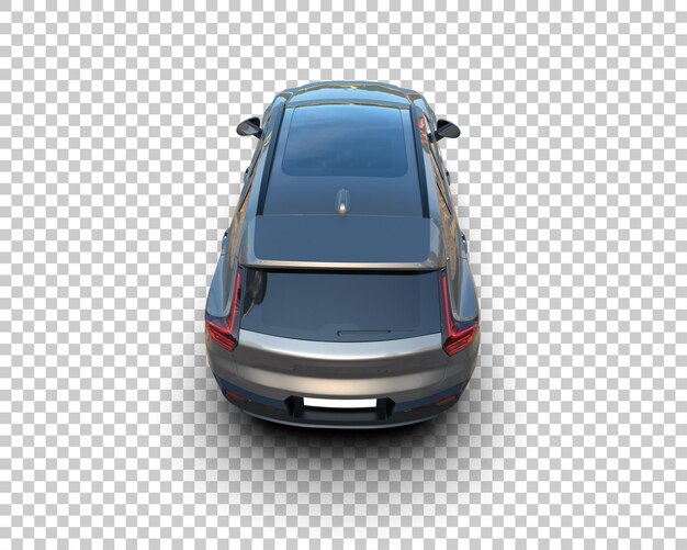 Realista SUV aislado en el fondo ilustración de renderización 3D