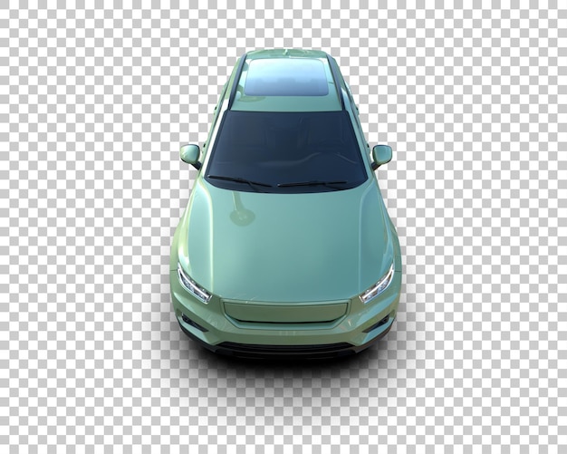 Realista SUV aislado en el fondo ilustración de renderización 3D
