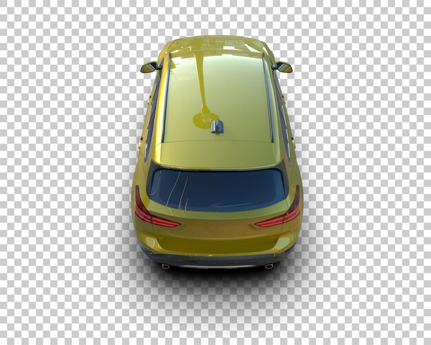 Realista SUV aislado en el fondo ilustración de renderización 3D