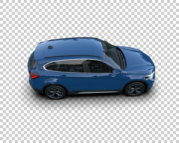 Realista SUV aislado en el fondo ilustración de renderización 3D
