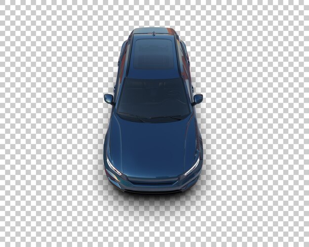Realista SUV aislado en el fondo ilustración de renderización 3D
