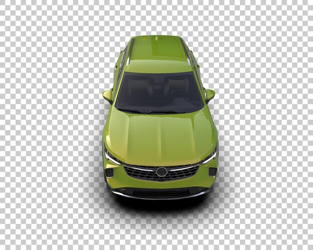Realista SUV aislado en el fondo ilustración de renderización 3D