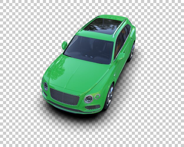 Realista SUV aislado en el fondo ilustración de renderización 3D
