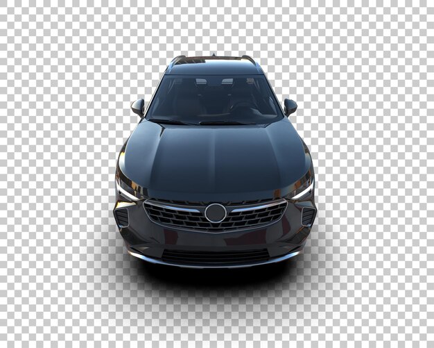 Realista SUV aislado en el fondo ilustración de renderización 3D