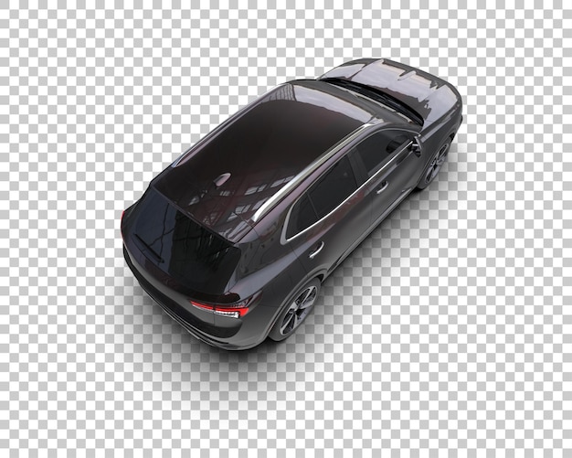 Realista SUV aislado en el fondo ilustración de renderización 3D