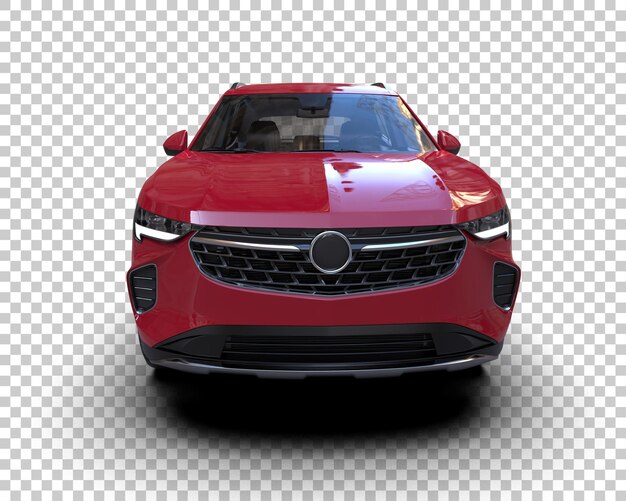 Realista SUV aislado en el fondo ilustración de renderización 3D