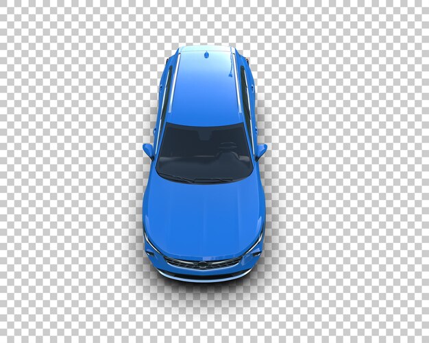 Realista SUV aislado en el fondo ilustración de renderización 3D