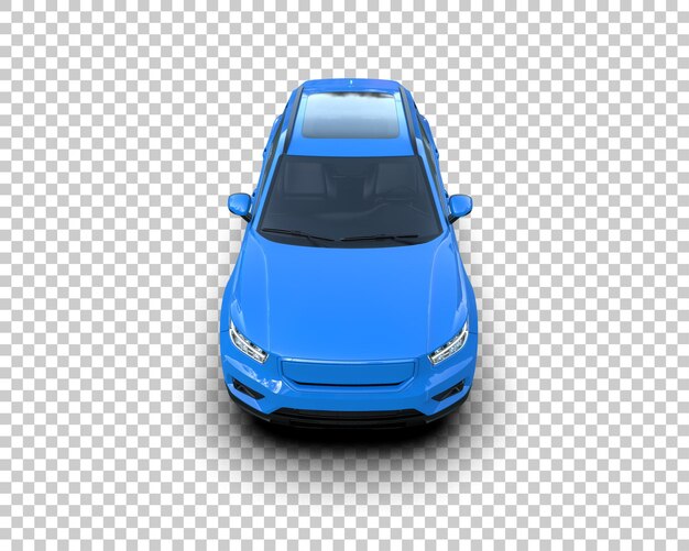 Realista SUV aislado en el fondo ilustración de renderización 3D