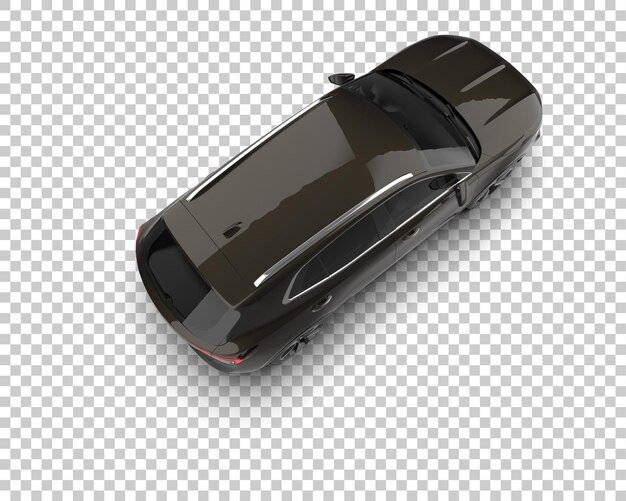 Realista SUV aislado en el fondo ilustración de renderización 3D