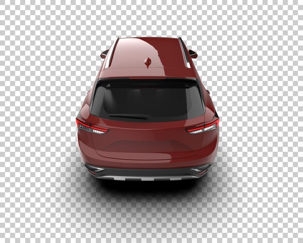 Realista SUV aislado en el fondo ilustración de renderización 3D