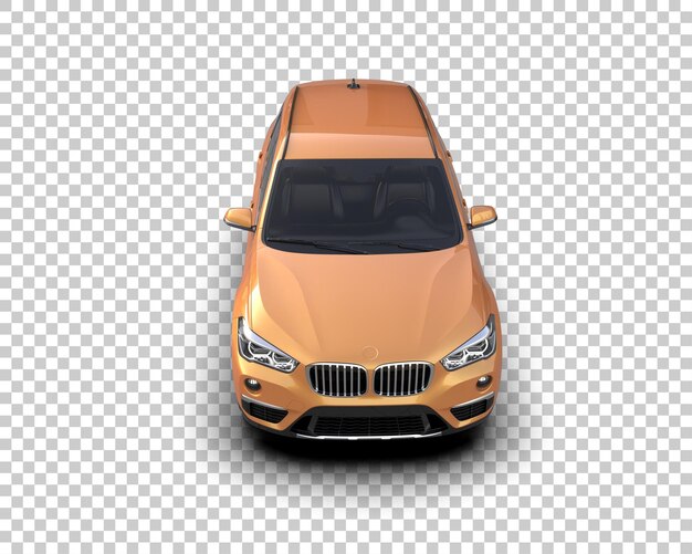 Realista SUV aislado en el fondo ilustración de renderización 3D