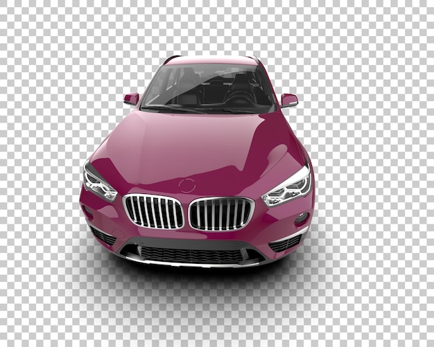 Realista SUV aislado en el fondo ilustración de renderización 3D