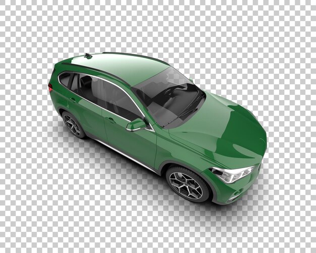Realista SUV aislado en el fondo ilustración de renderización 3D