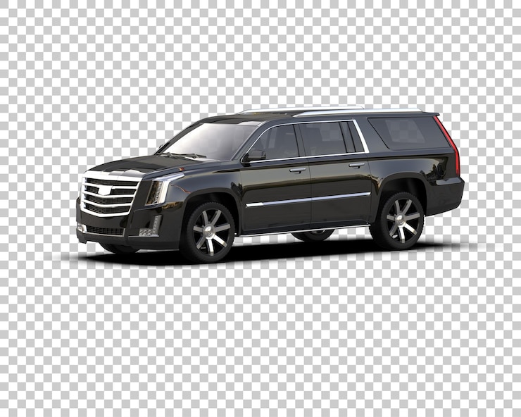 PSD realista suv aislado en el fondo ilustración de renderización 3d