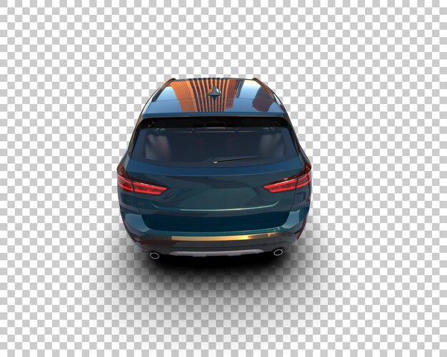Realista SUV aislado en el fondo ilustración de renderización 3D