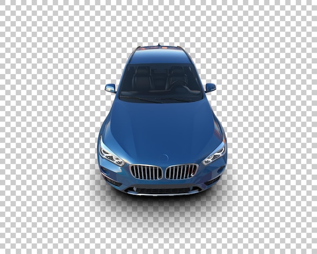 Realista SUV aislado en el fondo ilustración de renderización 3D