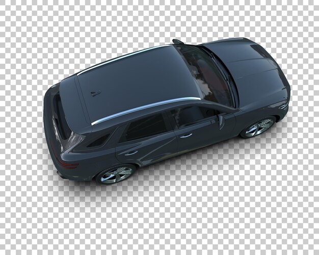 Realista SUV aislado en el fondo ilustración de renderización 3D