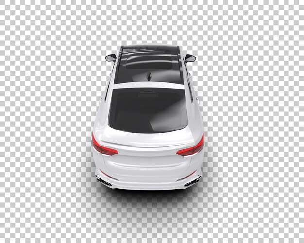 Realista SUV aislado en el fondo ilustración de renderización 3D