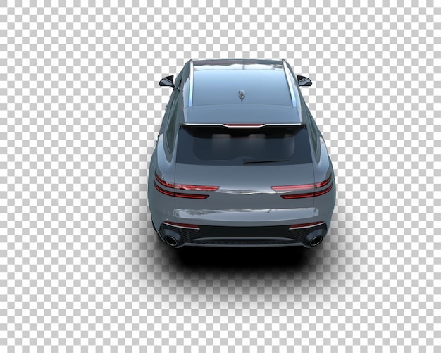 Realista SUV aislado en el fondo ilustración de renderización 3D