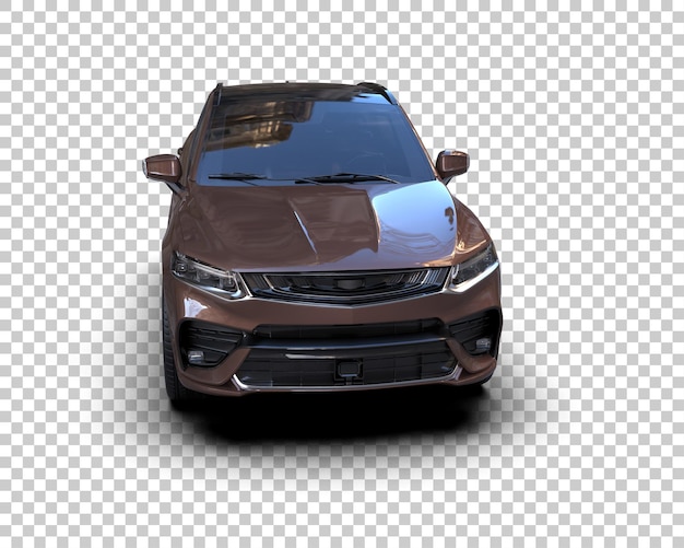 Realista SUV aislado en el fondo ilustración de renderización 3D