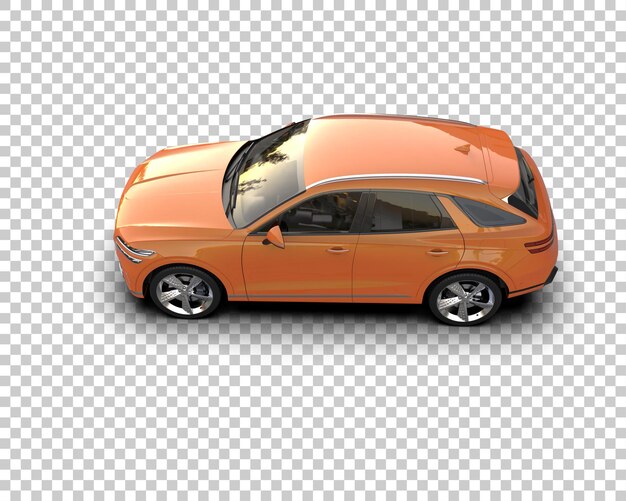 Realista SUV aislado en el fondo ilustración de renderización 3D