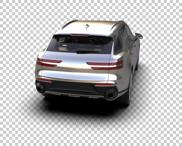Realista SUV aislado en el fondo ilustración de renderización 3D