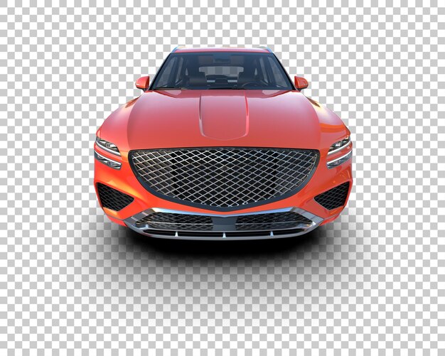 Realista SUV aislado en el fondo ilustración de renderización 3D