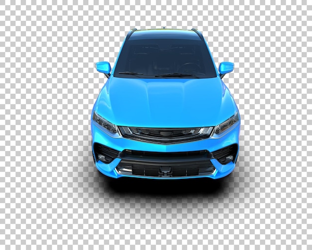 Realista SUV aislado en el fondo ilustración de renderización 3D