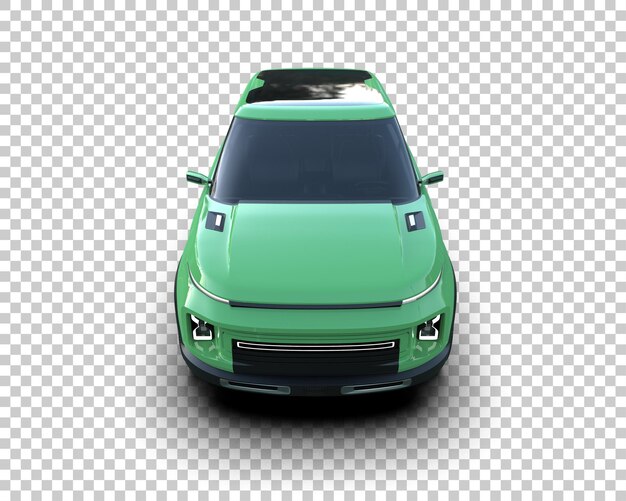 Realista SUV aislado en el fondo ilustración de renderización 3D
