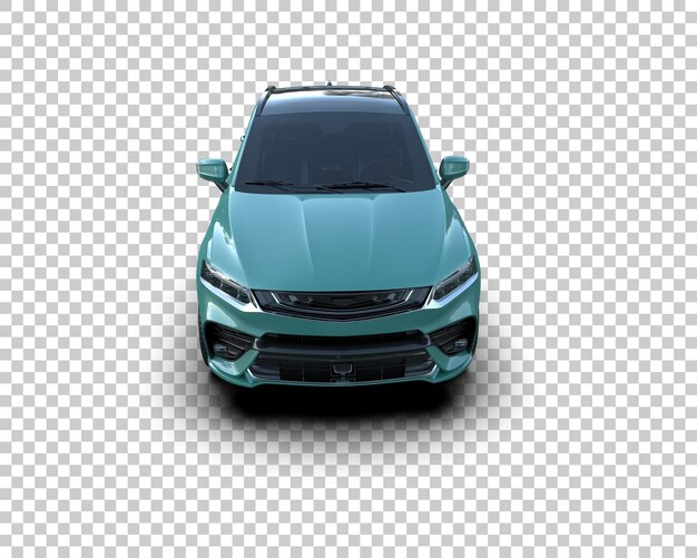 Realista SUV aislado en el fondo ilustración de renderización 3D