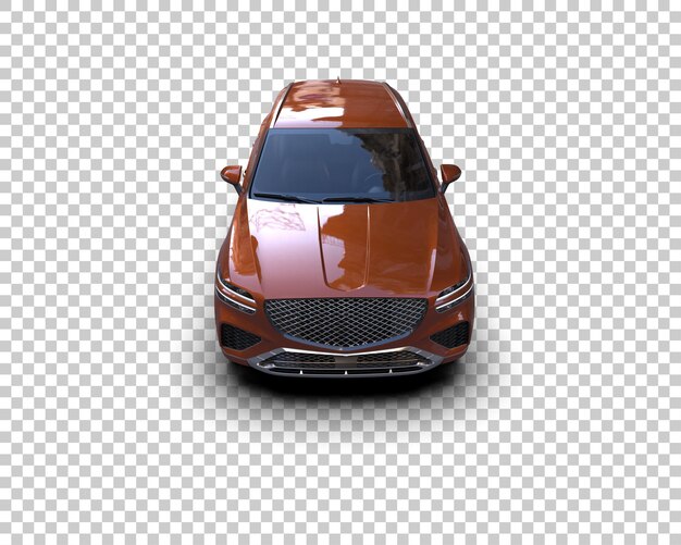 Realista SUV aislado en el fondo ilustración de renderización 3D