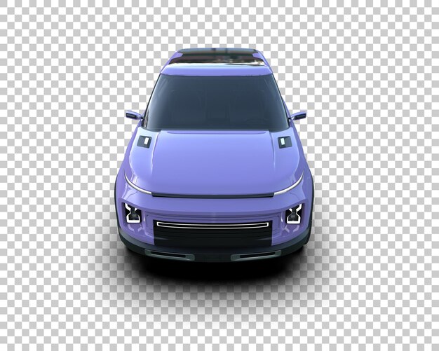 Realista SUV aislado en el fondo ilustración de renderización 3D