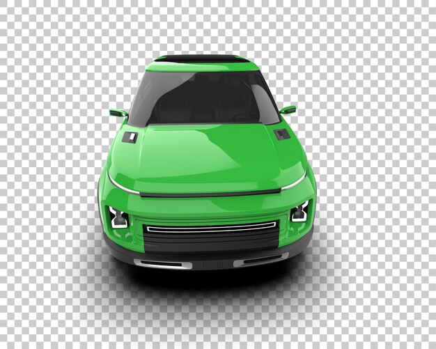 Realista SUV aislado en el fondo ilustración de renderización 3D