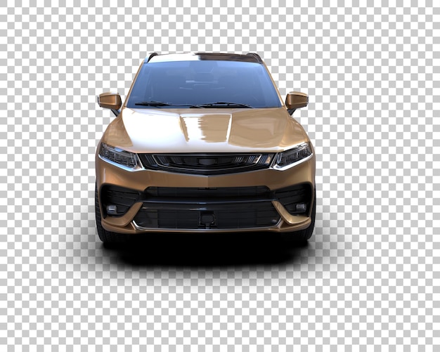 Realista SUV aislado en el fondo ilustración de renderización 3D