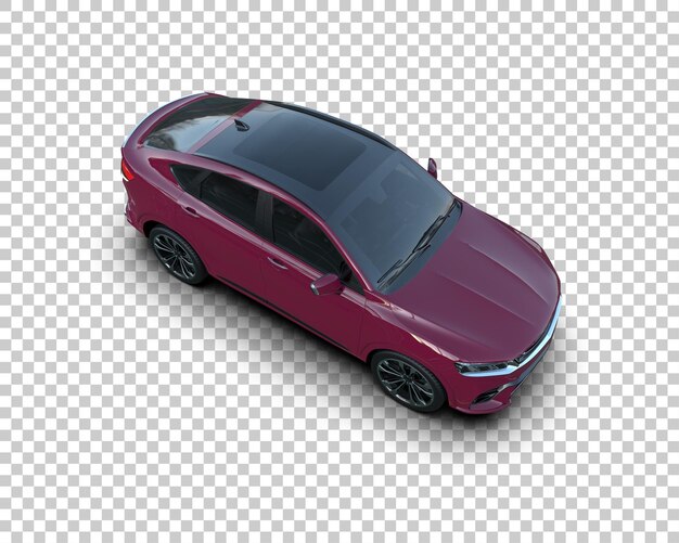 Realista SUV aislado en el fondo ilustración de renderización 3D