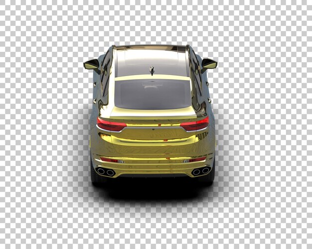 Realista SUV aislado en el fondo ilustración de renderización 3D