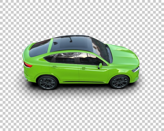 Realista SUV aislado en el fondo ilustración de renderización 3D