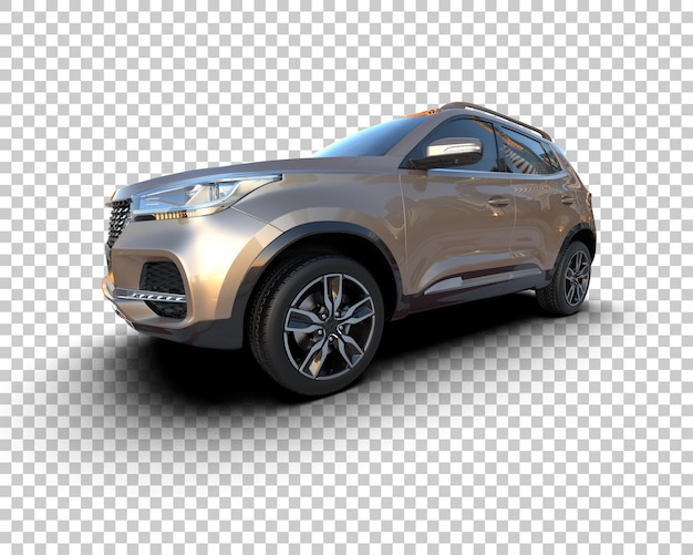 Realista SUV isolado no fundo ilustração de renderização 3D