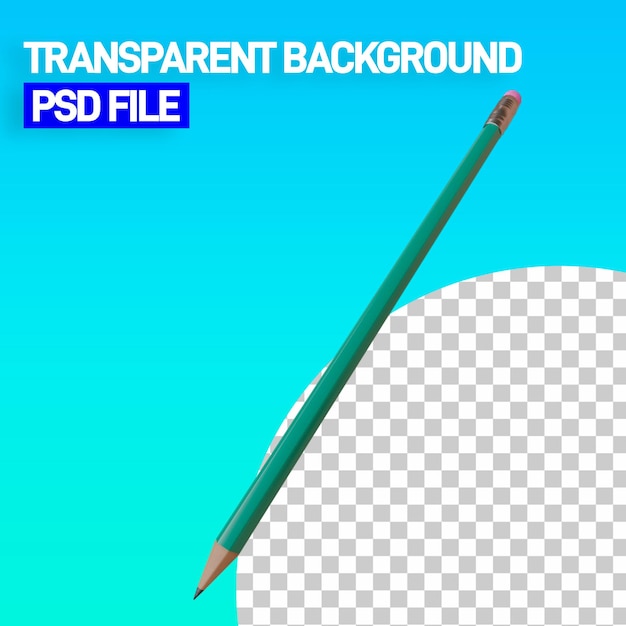 Realistc PNG Pencil PSD
