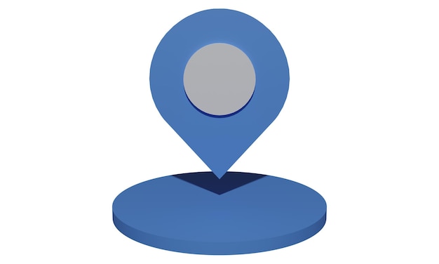Realistic 3d location icon location marker icon