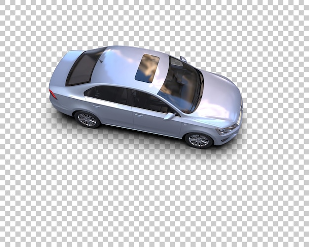 realistic car isolated on background 3d rendering illustration