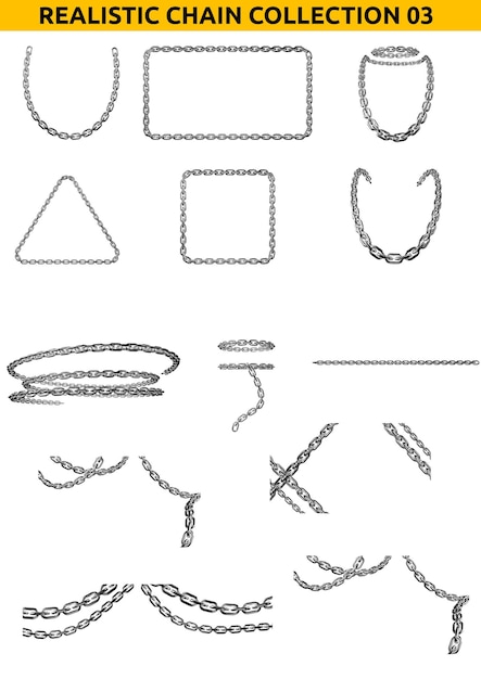 Realistic Chain Collection Pack 03