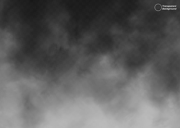 Realistic Cloud Fog and Smoke Swirls Transparent PNG Style