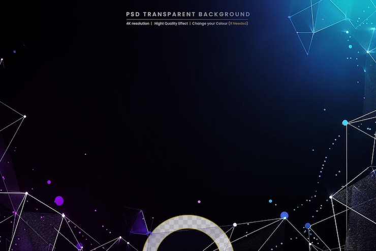 PSD realistic electric ball or abstract plasma sphere on transparant background
