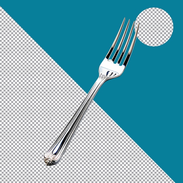 realistic fork psd illustration design with editable layers on transparent background