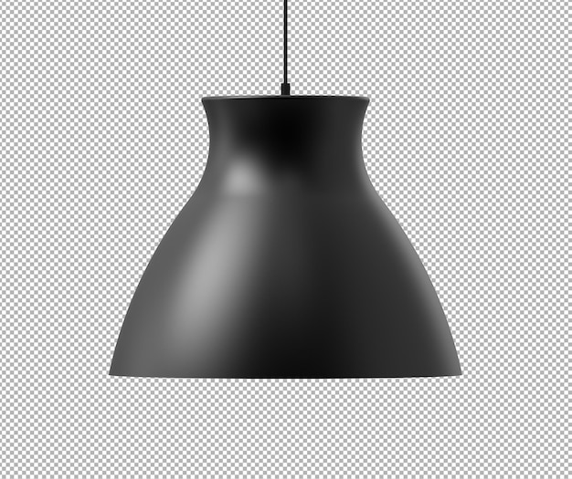 Realistic isolated 3D render of ceiling lamp