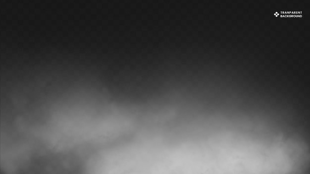 Realistic Smoke or Fog Overlay on a Transparent Background