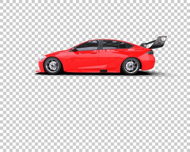 realistic sport car isolated on background 3d rendering illustration