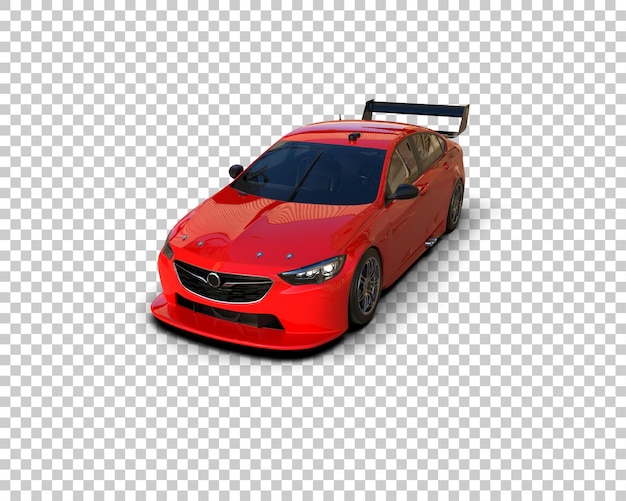 realistic sport car isolated on background 3d rendering illustration